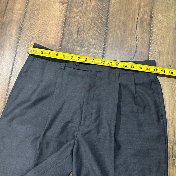 Louis Raphael Mens Straight Dress Pants Slack Gray Business Pants Size 34x29. - Picture 5 of 8